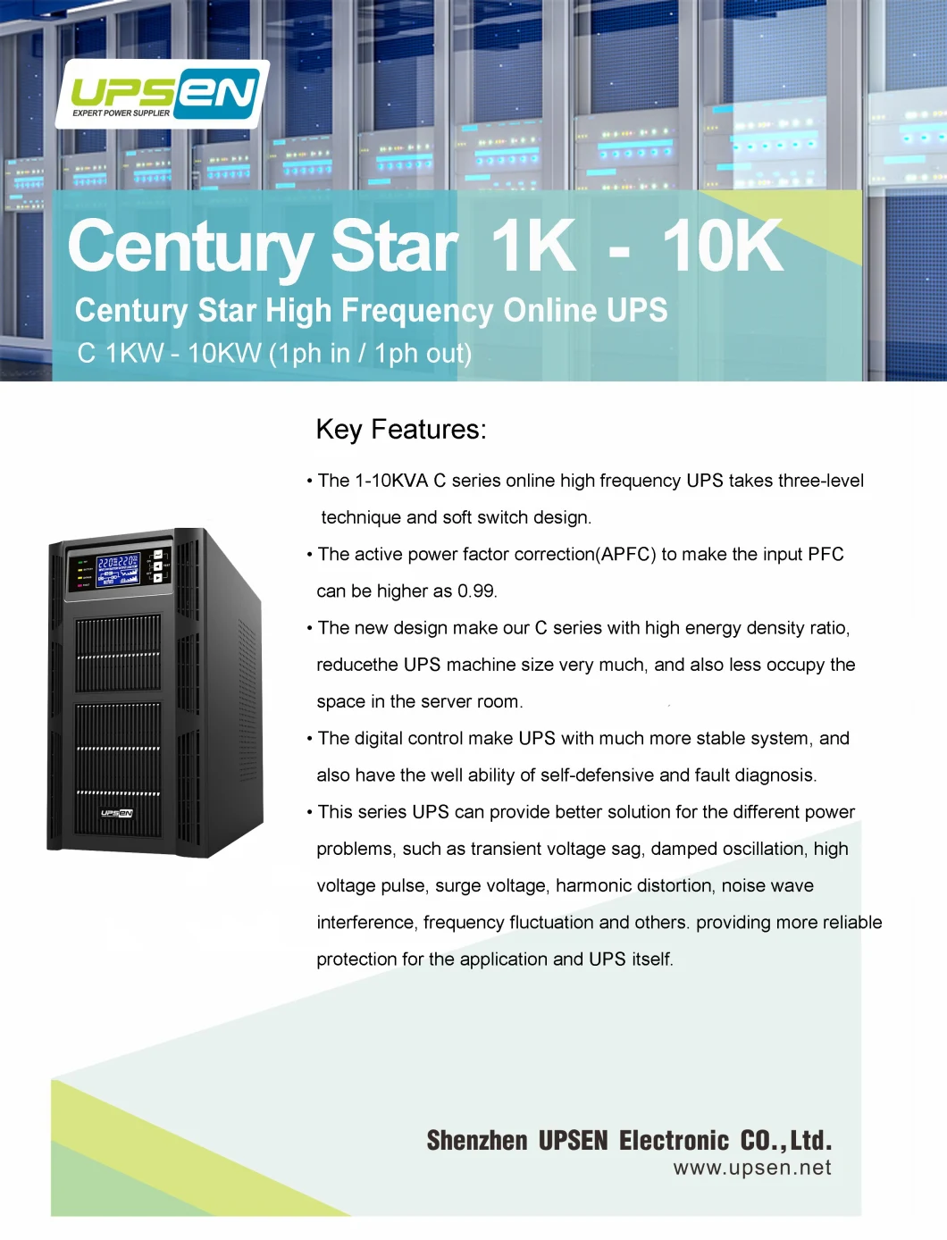 China Manufacturer High Frequency 6 kVA Rack Mount Online UPS